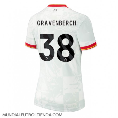 Camiseta Liverpool Ryan Gravenberch #38 Tercera Equipación Replica 2024-25 para mujer mangas cortas